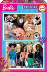 EDUCA Puzzle Barbie 2x100 darab