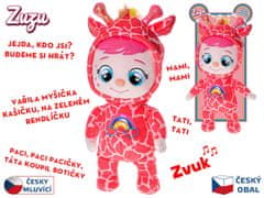 Baby Zuzu plüss 35 cm-es elemmel működő cseh beszélő és éneklő baba