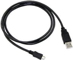 USB 2.0 AM/Micro kábel, 0,5m, fekete