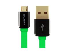 Avacom MIC-40G USB - Micro USB kábel, 40cm, zöld