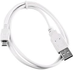 USB 2.0 AM/Micro kábel, 1m, fehér