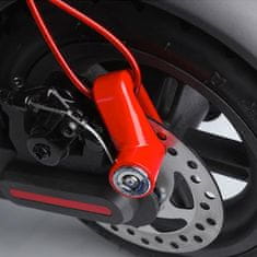 Northix Féktárcsa zár kerékpárokhoz és motorkerékpárokhoz - piros 