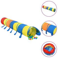 Greatstore többszínű poliészter gyerek-játszóalagút 250 labdával 245 cm