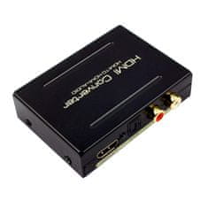 Northix Audio Splitter, HDMI - HDMI + SPDIF + RCA - USB