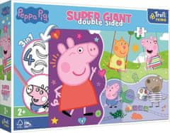 Trefl Puzzle Szuper óriás Peppa Pig 15 darab - kétoldalas