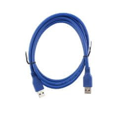 Northix USB 3.0 kábel, egy dugasztól egy dugóhoz - 2 m 