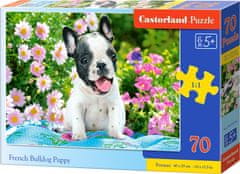 Castorland Francia bulldog kiskutya puzzle 70 db