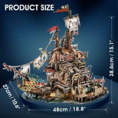 CubicFun 3D puzzle Kalóz kikötő Tortuga 218 darab