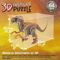 EDUCA 3D puzzle Velociraptor 64 darab