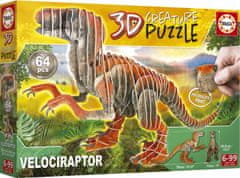 EDUCA 3D puzzle Velociraptor 64 darab