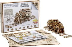 Wooden city 3D puzzle Dream Express sínekkel 220 db