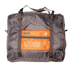 Northix Összehajtható táska tárolótáskával - narancssárga 