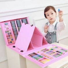 Northix Art Box gyerekeknek, 176 darab - Rózsaszín 