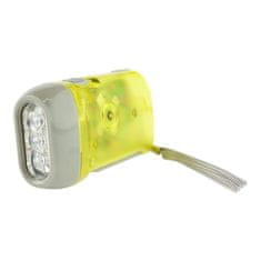 Northix Kézzel működtetett LED zseblámpa - sárga 