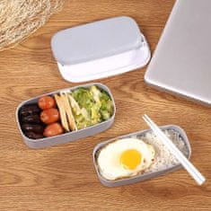 Northix Lunchbox, Bento Box - szürke 