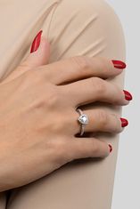 Brilio Silver Romantikus ezüst gyűrű Szív RI047W (Kerület 50 mm)
