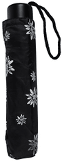 Doppler Női összecsukható mechanikus esernyő Special Mini Edelweiss fekete 700065E03