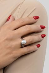 Brilio Silver Bájos aranyozott gyűrű valódi gyönggyel RI061Y (Kerület 50 mm)