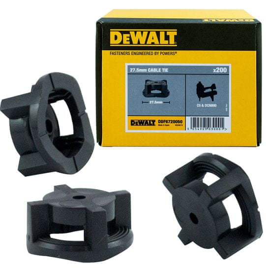DeWalt PVC kábelbilincs 27,5mm 200db a DCN890-hez