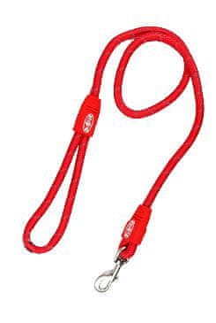 Kruuse BUSTER Fényvisszaverő kötélpóráz 120cm/13mm piros