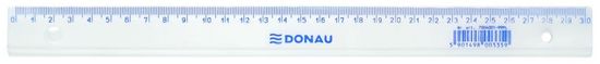 Donau 30 cm-es vonalzó, átlátszó