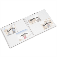 Hama klasszikus spirálalbum ROMANCE 28x24 cm, 40 oldal, fehér lapok, fehér lapok