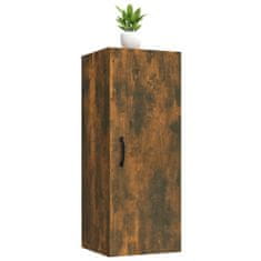 Greatstore füstös tölgy színű szerelt fa faliszekrény 34,5 x 34 x 90 cm