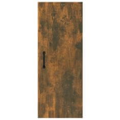 Greatstore füstös tölgy színű szerelt fa faliszekrény 34,5 x 34 x 90 cm