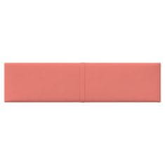Greatstore 12 db rózsaszín bársony fali panel 60x15 cm 1,08 m²