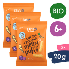 Ella's Kitchen 3× Bio sárgarépa és paszternák chips (20 g)