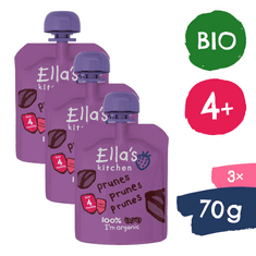 Ella's Kitchen 3× Bio Szilva snack (70 g)
