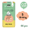 MUUMI BABY Big Pack méret 5 MAXI+ (10-16 kg), 66 db