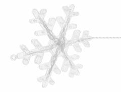 Malatec Újévi fényfüggöny 138 LED hideg fehér 2,5m hópelyhek 8 funkciós