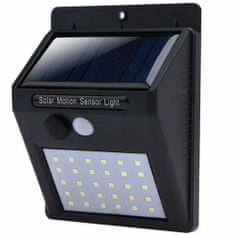 Verkgroup 30 LED napelemes fali lámpa PIR mozgásérzékelővel