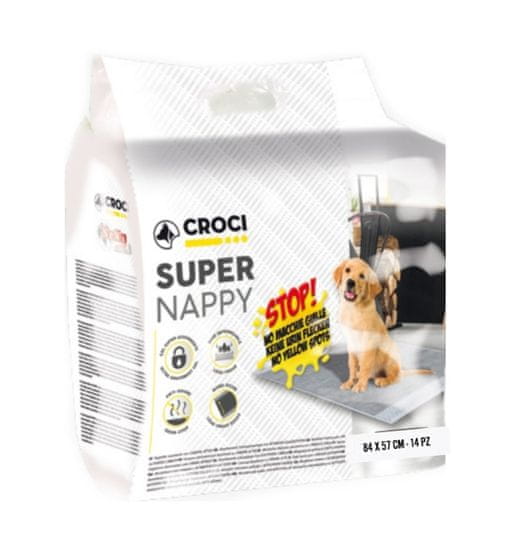 Croci Addictive Super Nappy Carbon 84 x 57 cm (14 db)