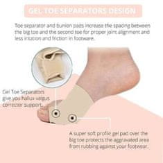 Mormark FIXEDFEET 1 pár (bal + jobb) ortopédiai lábujj-korrigáló zokni