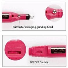 FRILLA® Elektromos körömreszelő, 6 fej, USB - STYLER