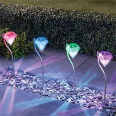 aptel Solar padló inox LED RGB lámpa gyémánt 300mAh