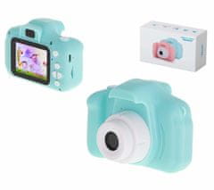 Ikonka 3MP gyerekkamera LCD SD FULL HD zöld 1080P