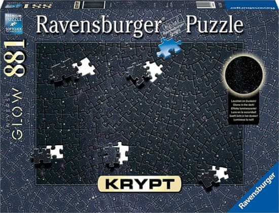Ravensburger Világító puzzle Kript Cosmic glow 881 darab