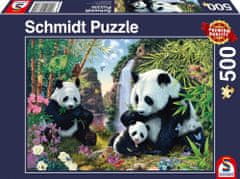 Schmidt Puzzle Pandák a vízesésnél 500 db