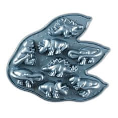 NordicWare Forma kis süteményekhez 8 dinoszaurusz kék