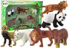 shumee 6 db-os figurák, vadon élő állatok, szafari figura, tigris majom oroszlán