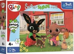 Trefl Puzzle Super Shape XXL Bing Bunny: Játék a kutyával 60 darab
