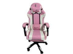 ShopJK Állítható játékszék - eko-bőr, rózsaszínű fg-02