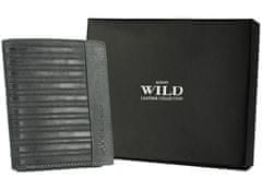 Always Wild Férfi bőr pénztárca biztonsággal RFID Riihimaki fekete univerzális