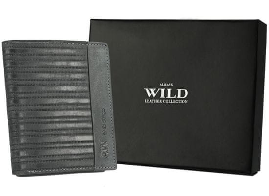 Always Wild Férfi bőr pénztárca biztonsággal RFID Riihimaki fekete