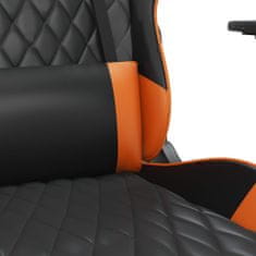 Greatstore fekete és narancssárga műbőr masszázsjátékszék