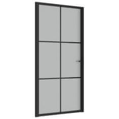 shumee fekete matt üveg és alumínium beltéri ajtó 102,5 x 201,5 cm