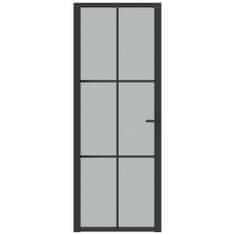 shumee fekete matt üveg és alumínium beltéri ajtó 76 x 201,5 cm